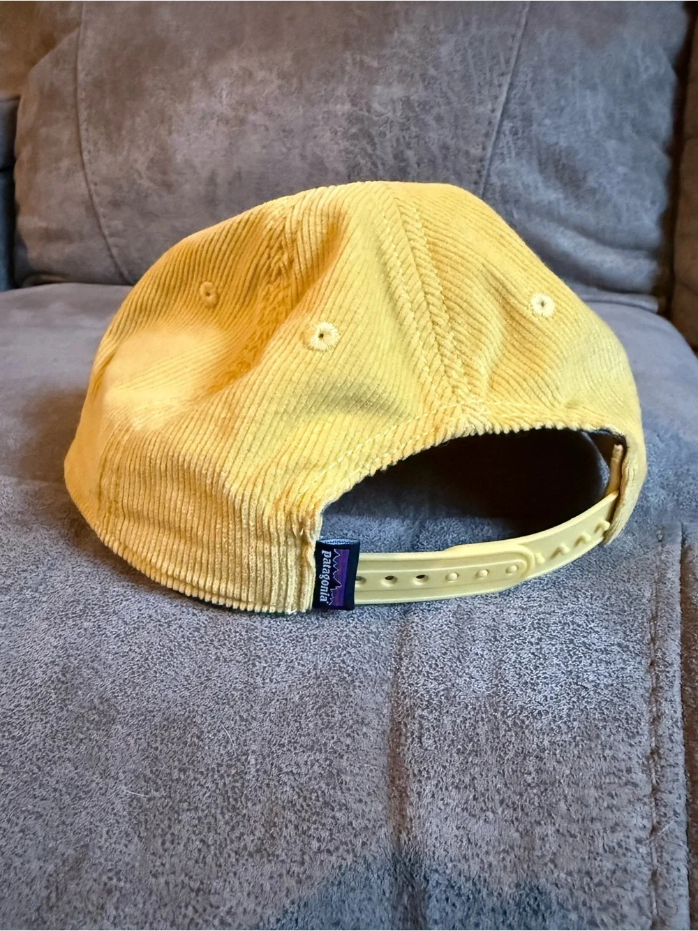 Patagonia Corduroy Snapback Hat Spirited Seasons Cap Skyline - Surfboard Yellow - Picture 3 of 4